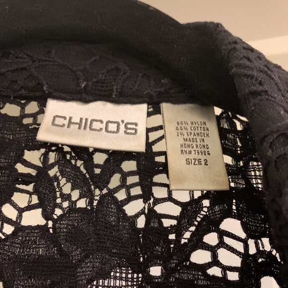 Black Cotton Lace Blouse - Picture 5 of 11